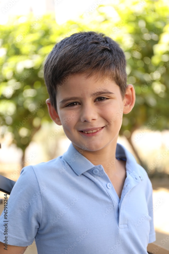 Portrait of little boy outdoors. Cute child Portrait of little boy outdoors. Cute child