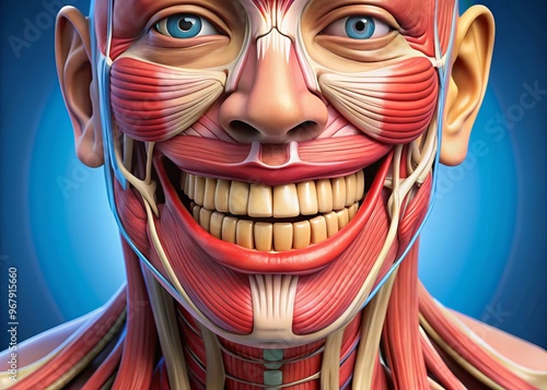 structure of masticatory muscles smile lines