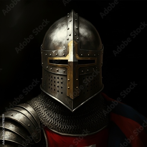 Medieval Knight Champion Helmet European Civilization History Symbol Icon