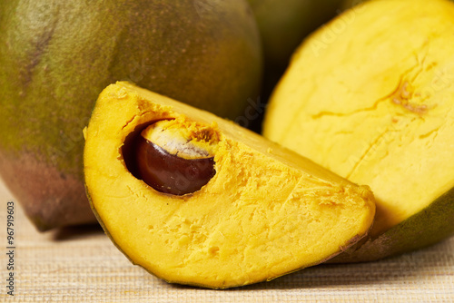 Delicious fruit of lucuma to prepare a delicious juice or a creamy ice cream