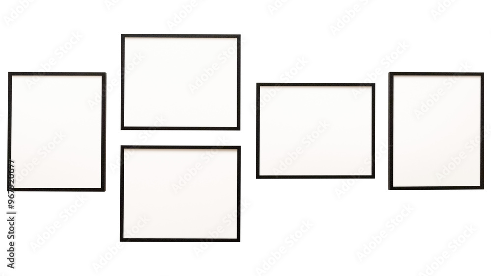 Gallery wall png home decor sticker, design space, transparent background Gallery wall png home decor sticker, design space, transparent background