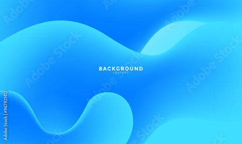 Abstract fluid wave color pattern of neon color liquid gradient background with modern geometric, Blue gradient background