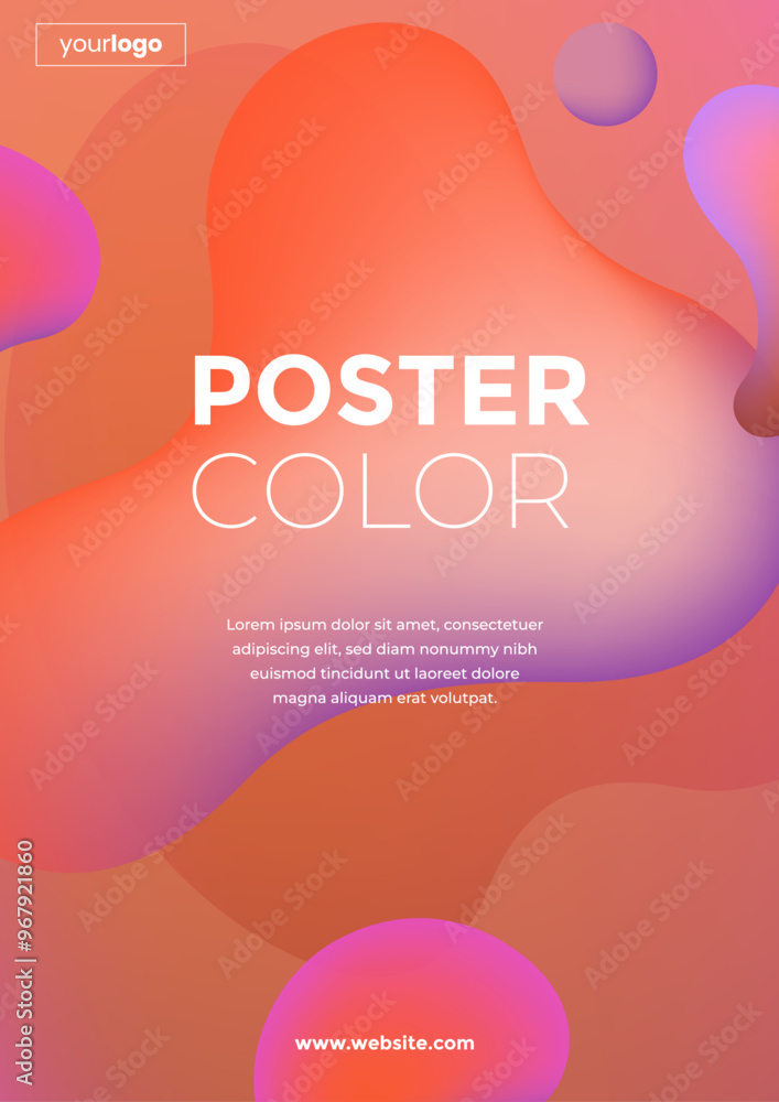 Abstract gradient flowing geometric pattern background texture for poster cover design. Minimal color gradient banner template Abstract gradient flowing geometric pattern background texture for poster cover design. Minimal color gradient banner template