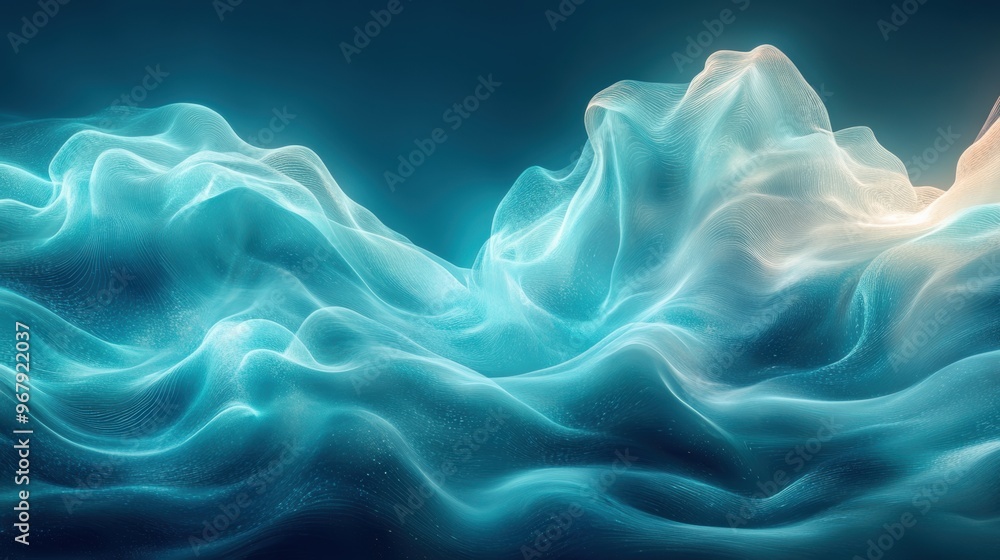 Obraz premium Soft_translucent_shape, wave