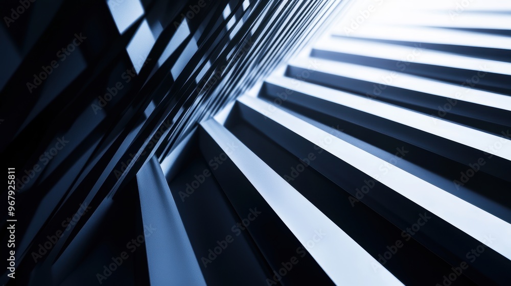 Obraz premium Sharp intersecting lines in a minimalist, monochromatic background