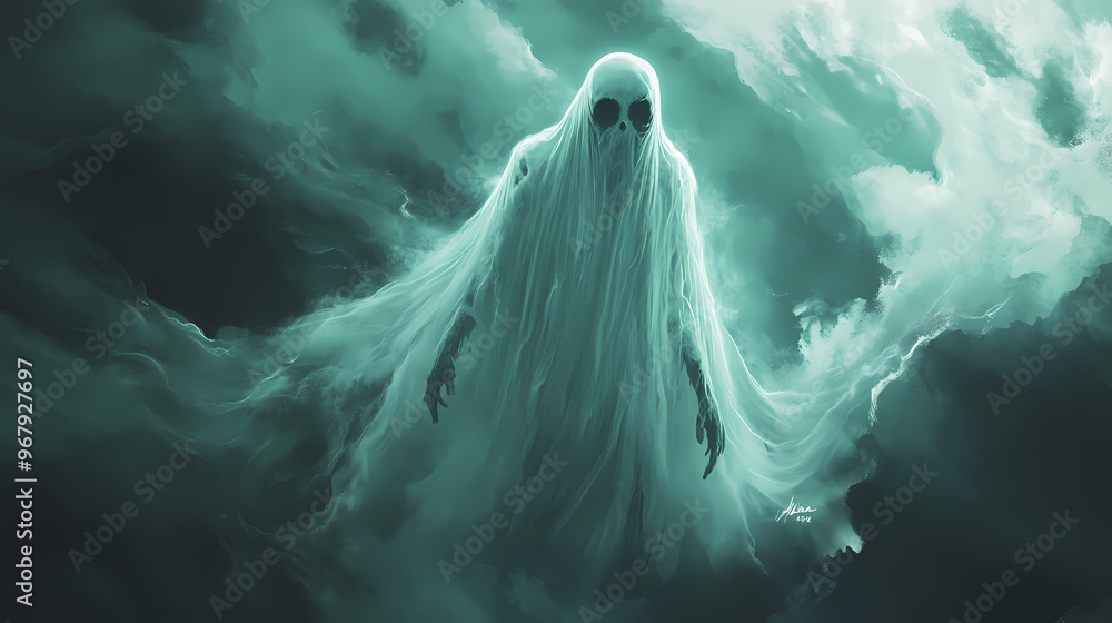 Ethereal ghost. Ghost. Illustration Ethereal ghost. Ghost. Illustration