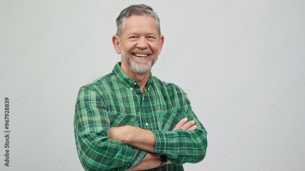 The Smiling Man in Plaid The Smiling Man in Plaid