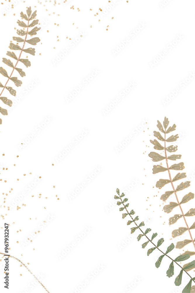 Obraz premium Png tropical leaf frame design