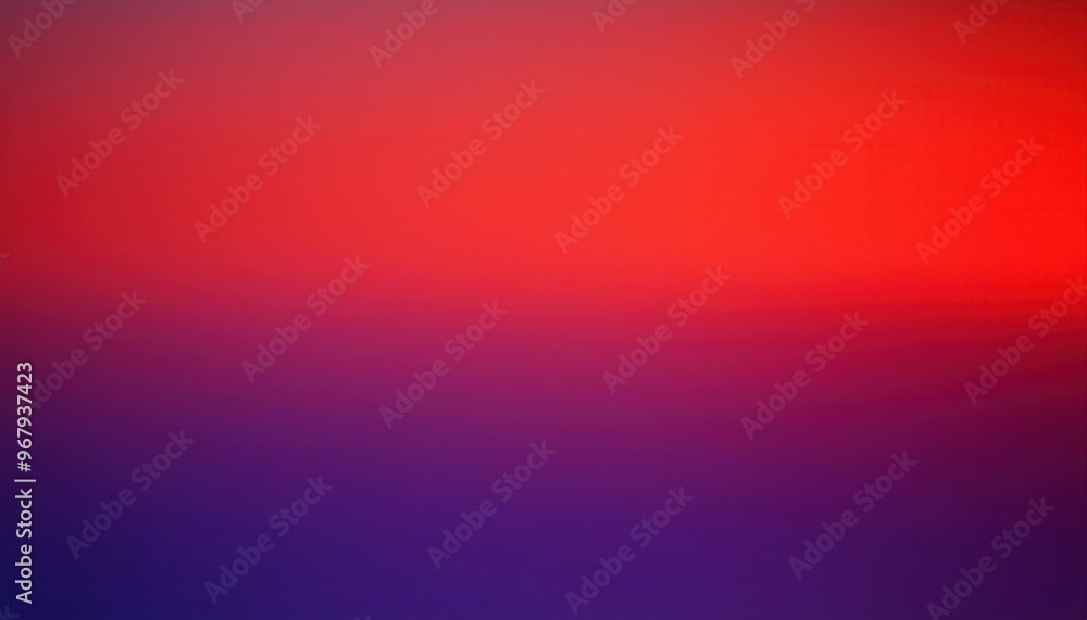 Naklejka premium Vibrant Gradient Sunset Horizon. Smooth Blend of Red, Purple, and Blue Hues Evoking Serenity and Warmth in an Abstract Horizon, Perfect for Tech Background Wallpaper and Modern Designs
