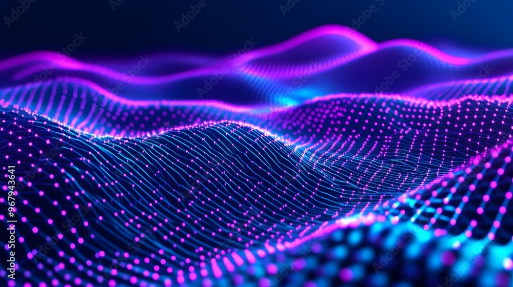 Abstract digital waves in vibrant colors. Abstract digital waves in vibrant colors.