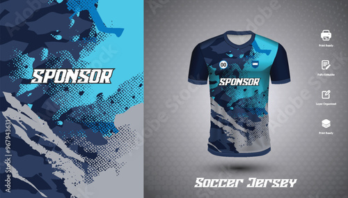 Soccer jersey design for sublimation or football jersey design
