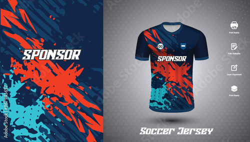 Soccer jersey design for sublimation or football jersey design

