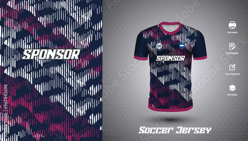 Soccer jersey design for sublimation or football jersey design
