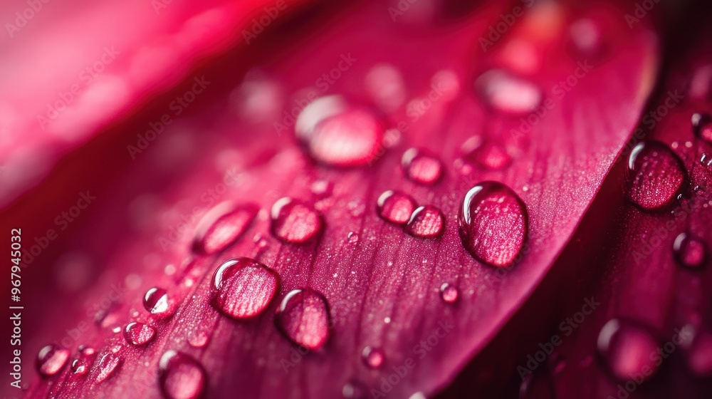 Close-up of a pink petal adorned with water droplets, showcasing nature's beauty. Close-up of a pink petal adorned with water droplets, showcasing nature's beauty.