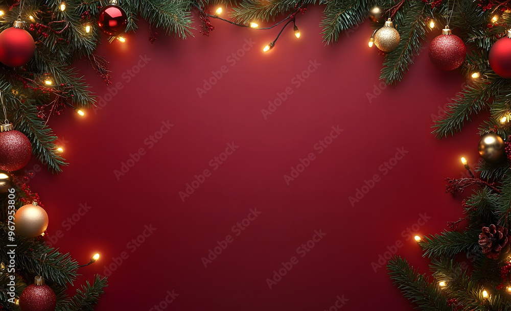 “Christmas-Themed Frame Background with Red Color and Festive Decorations”
“Christmas-Themed Frame Background with Red Color and Festive Decorations”