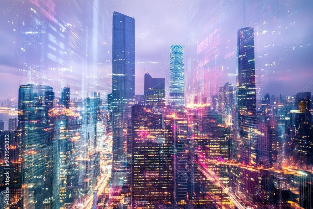 Cityscape with a Blurred Skyline Cityscape with a Blurred Skyline