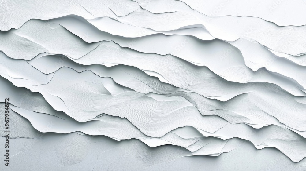 Obraz premium White Abstract Landscape