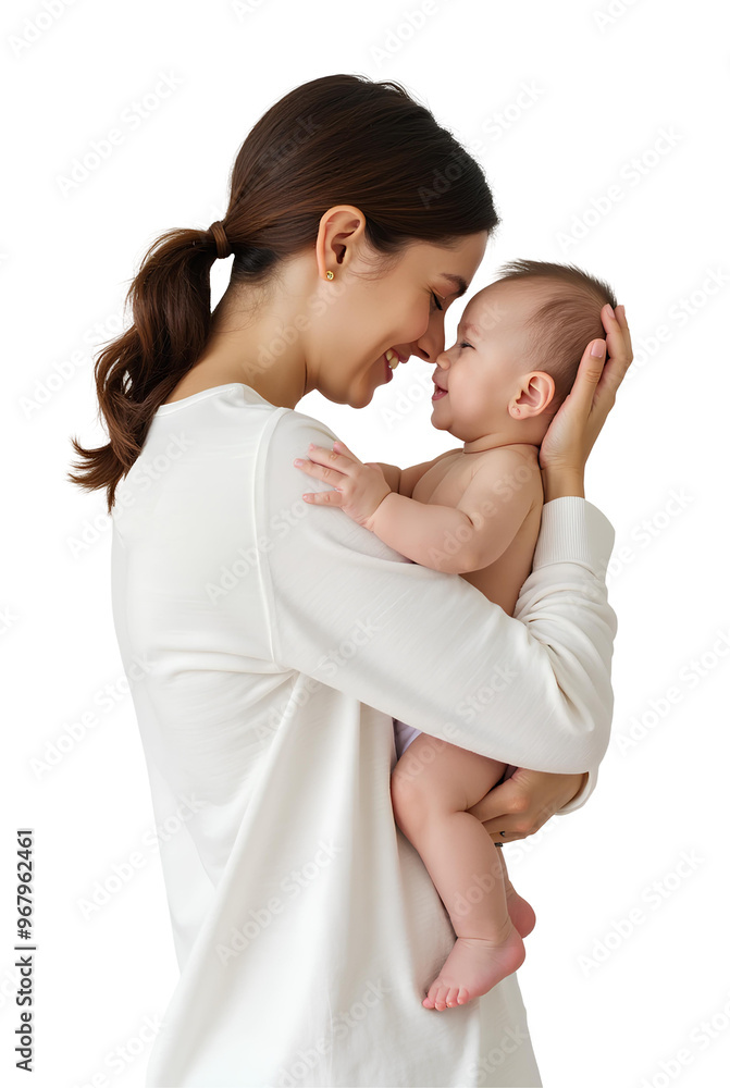 Tender moment between a young mother and her baby transparent white background maternal family love of woman with infant, motherhood maternity relationship happiness with newborn pregnancy joy of kid Tender moment between a young mother and her baby transparent white background maternal family love of woman with infant, motherhood maternity relationship happiness with newborn pregnancy joy of kid