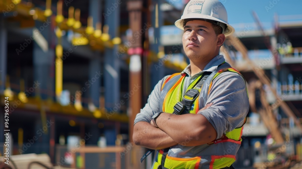 The Confident Construction Site Worker The Confident Construction Site Worker