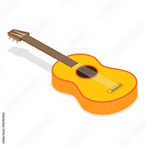 3D Isometric Flat Vector Illustration of Musical Instruments Collection, Classic and Modern, for Amateurs and Professionals. Item 4