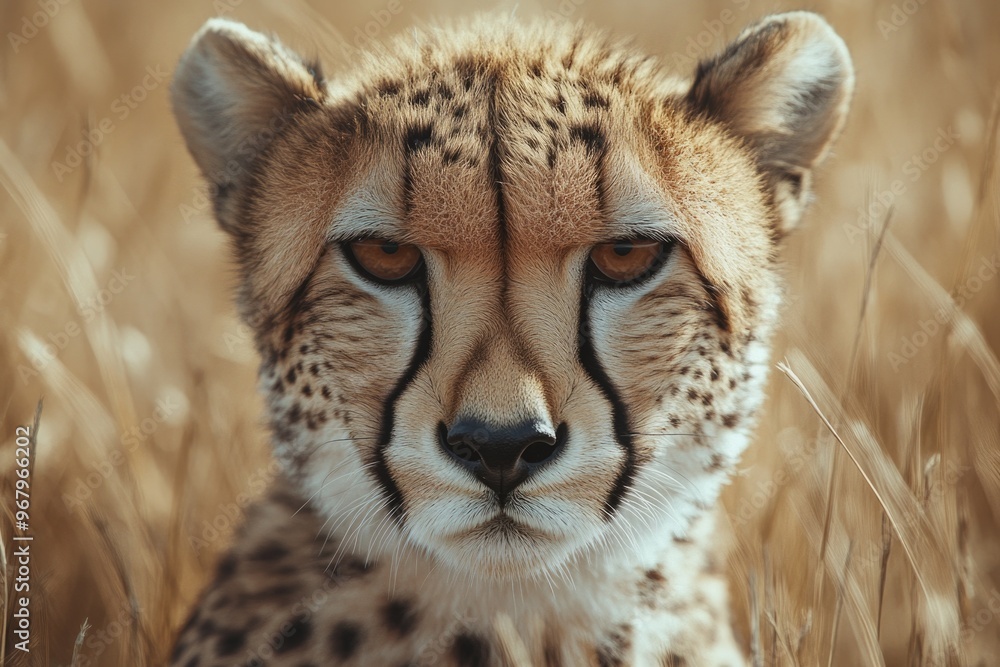 Cheetah in open field Cheetah in open field