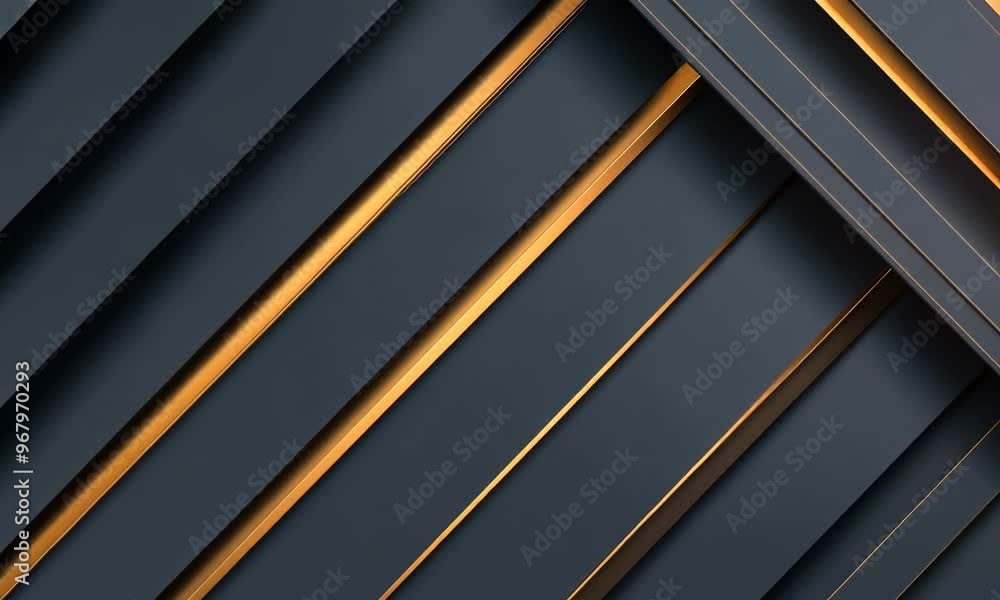 Abstract Design with Black and Gold Lines Abstract Design with Black and Gold Lines