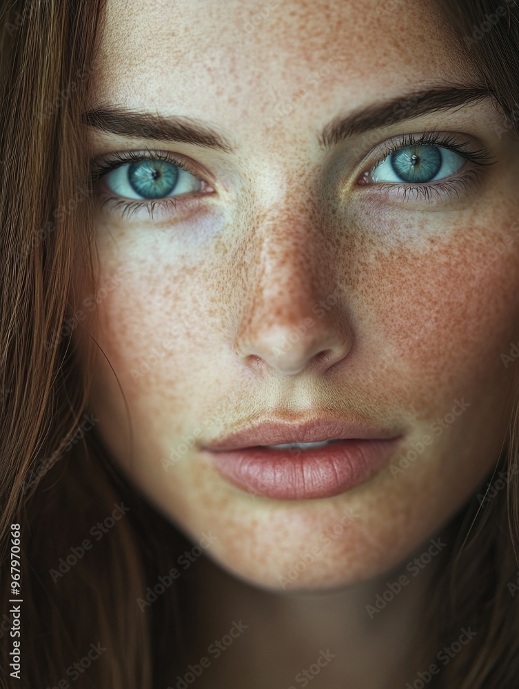 Woman with freckles Woman with freckles