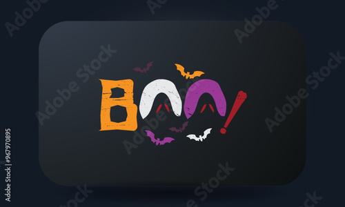 Boo Halloween T-shirt Design