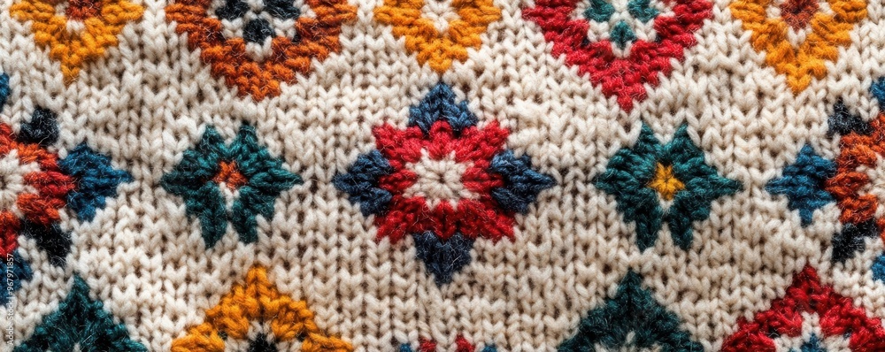 Hand-knitted pattern on a cozy blanket, showcasing traditional craft skills, knit pattern, textile art. Hand-knitted pattern on a cozy blanket, showcasing traditional craft skills, knit pattern, textile art.