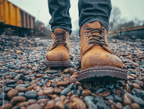 Person on Train Tracks