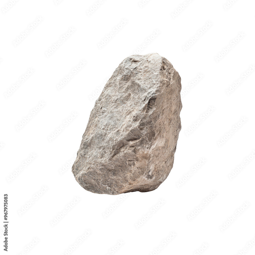 Gray Rock Isolated on White Background Gray Rock Isolated on White Background