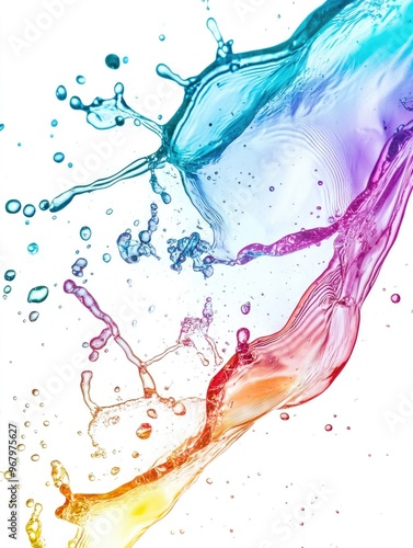 Wallpaper Mural Water Splash White Background Torontodigital.ca