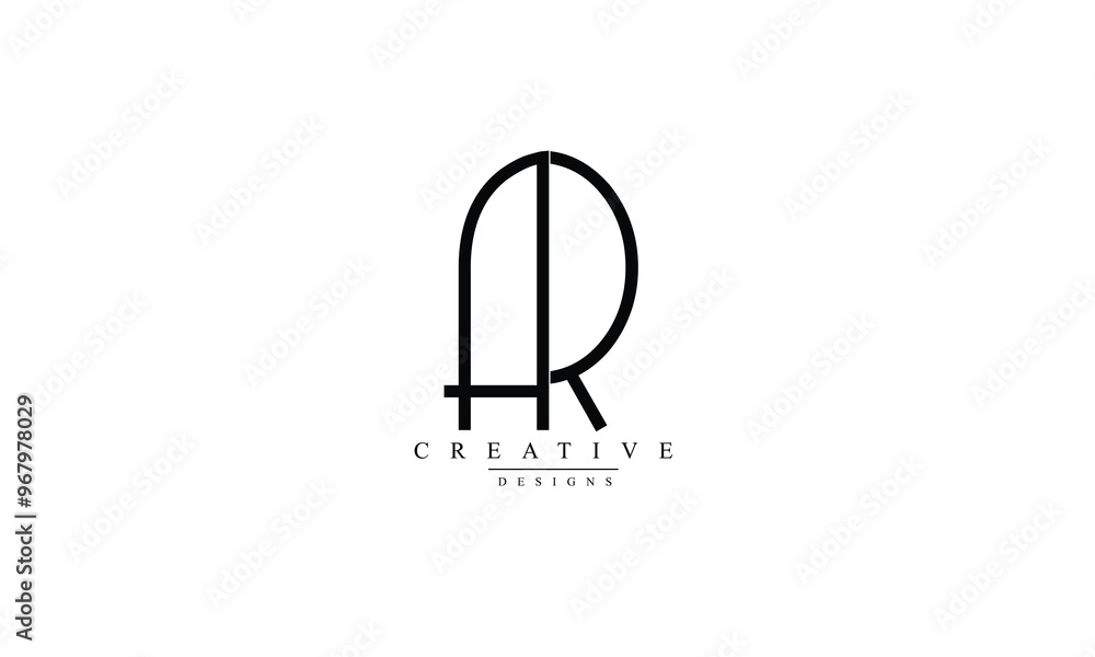 Alphabet letters Initials Monogram logo AR RA A R Alphabet letters Initials Monogram logo AR RA A R
