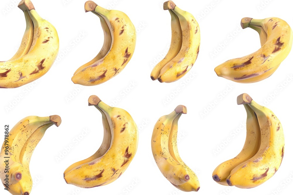 A group of yellow bananas arranged neatly A group of yellow bananas arranged neatly