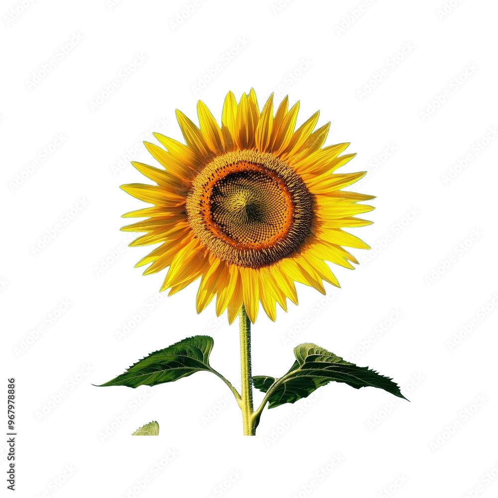 Fototapeta premium Vibrant Yellow Sunflower on a Black Background