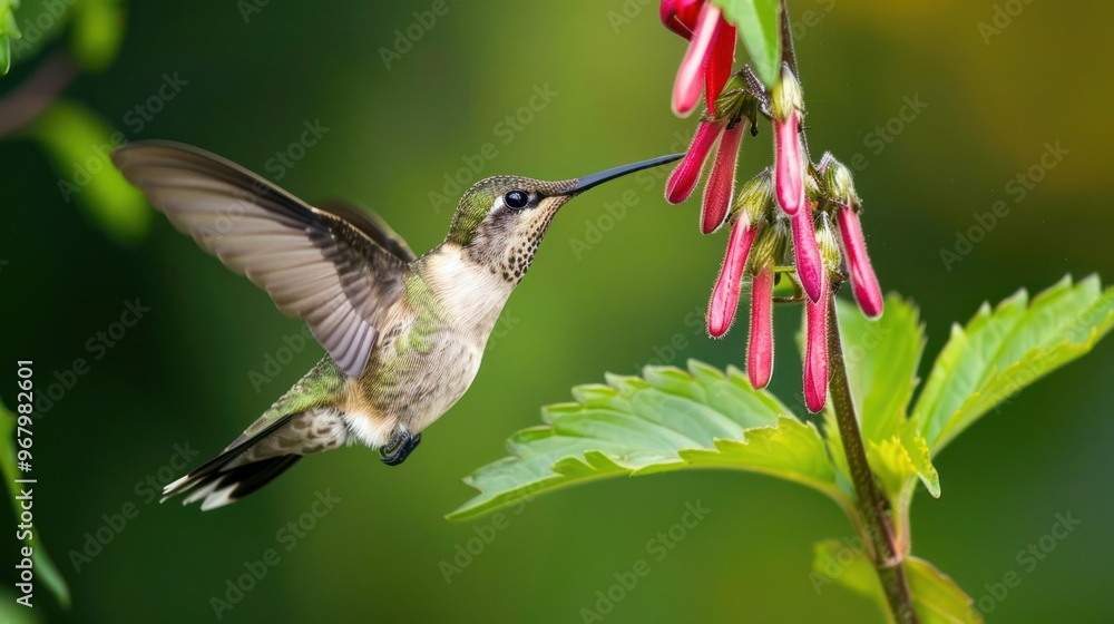 Naklejka premium Hummingbird in Flight