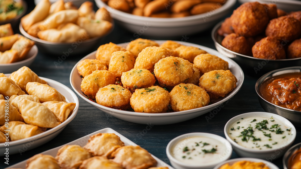 Assorted Indian Snacks for Festive Feast Assorted Indian Snacks for Festive Feast