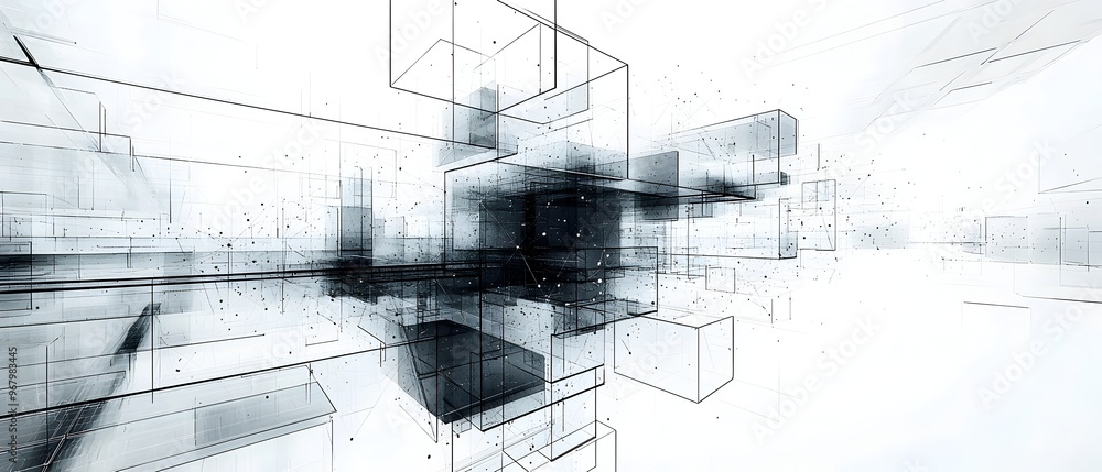 © Jittapon - Abstract 3D Wireframe Structure of Futuristic Website Layout Digital Design Concept for Web Development Visualization Modern Technology Background © Jittapon - Abstract 3D Wireframe Structure of Futuristic Website Layout Digital Design Concept for Web Development Visualization Modern Technology Background