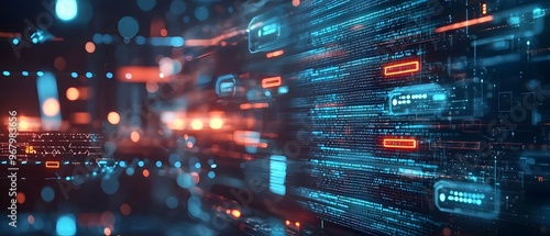 of an AI powered chatbot conversing with users on a sleek and innovative website interface showcasing the of smart technology and digital design for a seamless customer experience