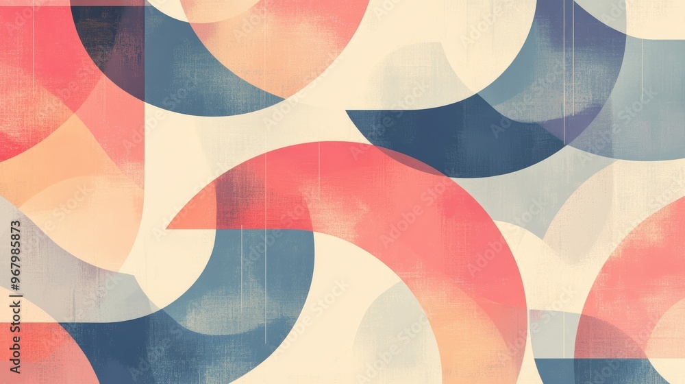 Abstract Geometric Patterns in Soft Pastel Colors Create a Calm Atmosphere Abstract Geometric Patterns in Soft Pastel Colors Create a Calm Atmosphere