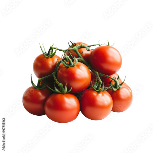 Fresh Red Tomatoes on Vine