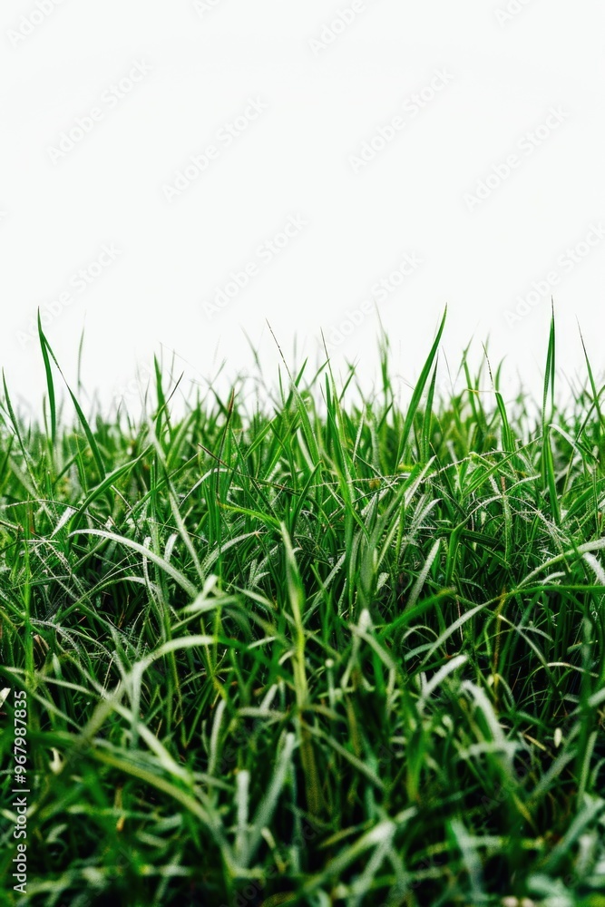 Landscape photo of a bright green grass field against a clear blue-white sky, perfect for outdoor or nature-themed projects Landscape photo of a bright green grass field against a clear blue-white sky, perfect for outdoor or nature-themed projects