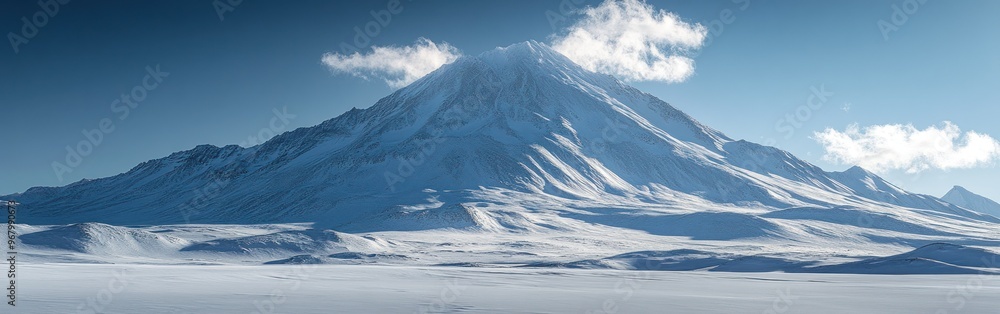 Researchers explore glacial formations near the mountain in Antarctica's vast icy terrain Researchers explore glacial formations near the mountain in Antarctica's vast icy terrain