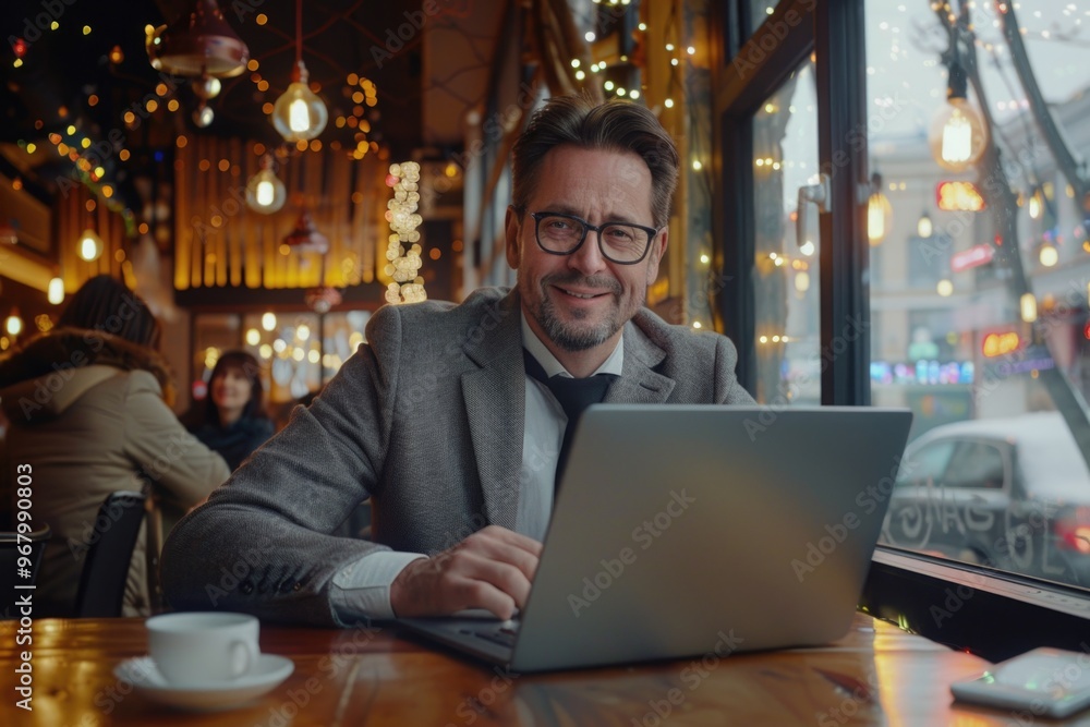 A person sits at a table with a laptop, focused on work A person sits at a table with a laptop, focused on work