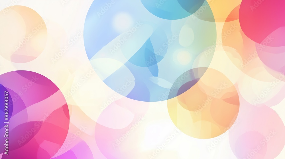 A vibrant abstract background featuring colorful circles and soft shapes, forming a calming and modern composition in pastel tones. This elegant vector design creates a harmonious visual, making it pe A vibrant abstract background featuring colorful circles and soft shapes, forming a calming and modern composition in pastel tones. This elegant vector design creates a harmonious visual, making it pe