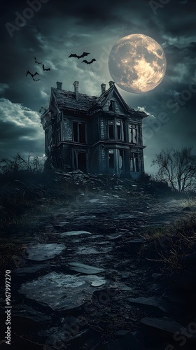 Halloween, Haunting, Witches, Ghosts, Haunted, Vampire, Cemetery, Pattern Background, Wallpaper, Cover and Screen for Smartphone, PC, Laptop, 9:16 and 16:9 Format