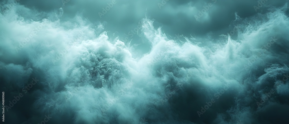 Dramatic and moody stormy clouds creating a turbulent weather atmosphere with heavy winds and a changing climate Dramatic and moody stormy clouds creating a turbulent weather atmosphere with heavy winds and a changing climate