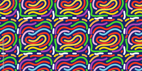 hand drawn lines, texture. Abstract line art seamless background vector. line art design for wall art, wallpaper, cover, printable painting. Vector illustration.