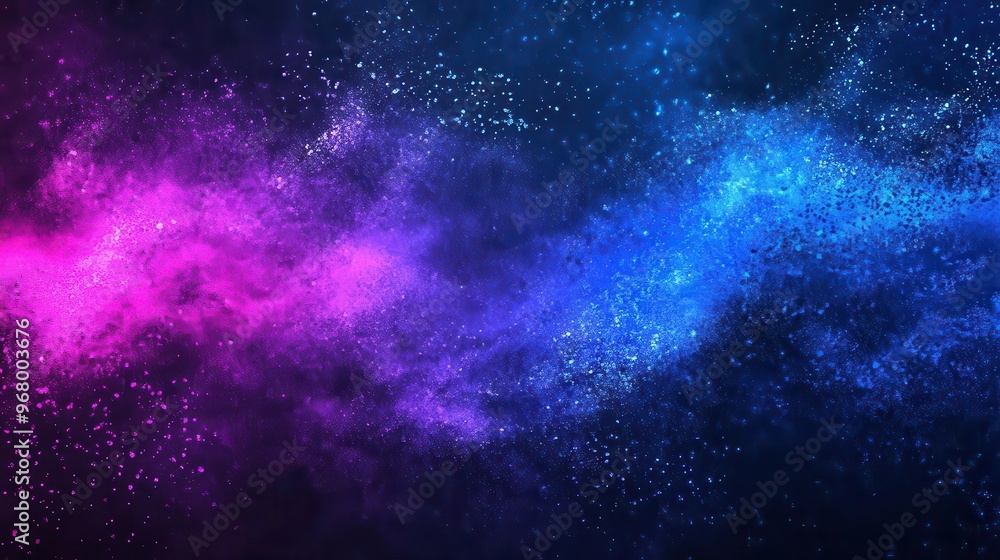 Fototapeta premium abstract dark blue and purple background with grainy texture and glowing light digital art