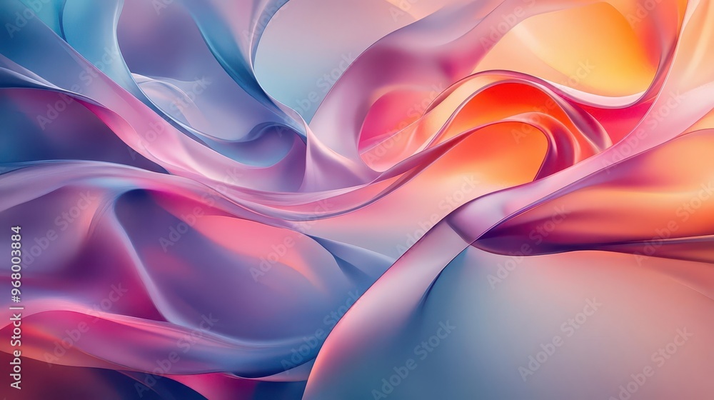 abstract digital art with flowing twisted shapes in motion smooth gradients of pink blue and orange creating a dynamic ethereal composition abstract digital art with flowing twisted shapes in motion smooth gradients of pink blue and orange creating a dynamic ethereal composition